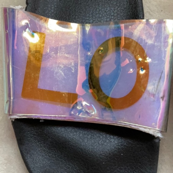 Iridescent Slide Sandals - Picture 2 of 6